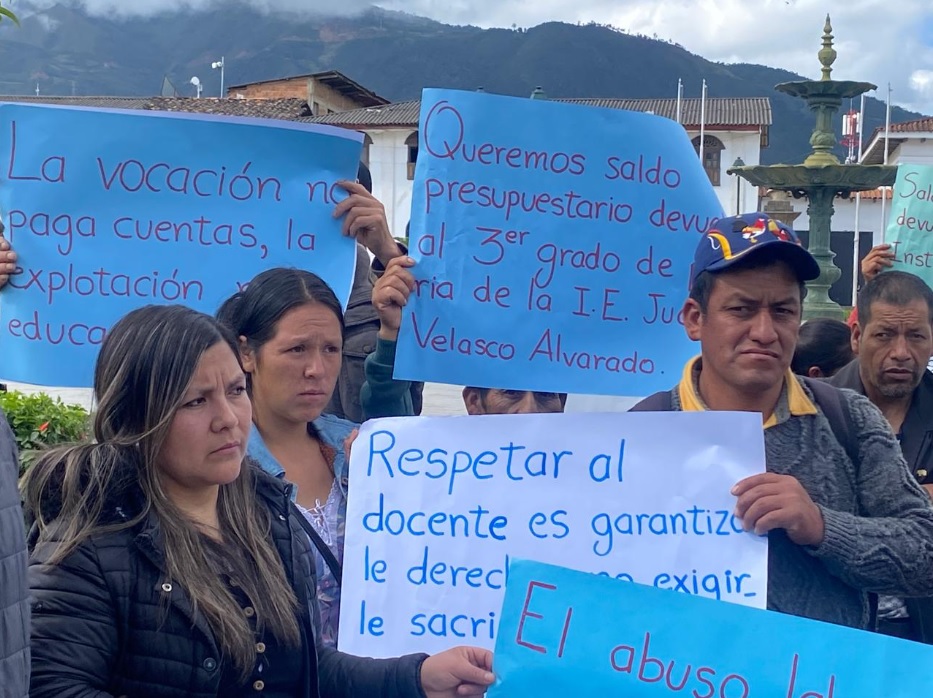 Chachapoyas: Director (e) y padres de familia de colegio en La Jalca exigen restitución de plaza docente retirada sin explicación